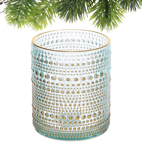 Подсвечник Хрустальный блеск 8,510 см, Голубой_3