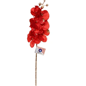 Искусственные цветы "FLOWERS GLAMOUR" 72см Орхидея красная