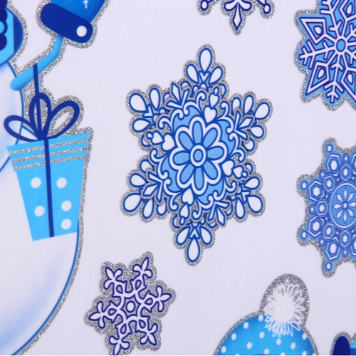 Наклейка на стекло Волшебная зима 4119 см, микс_6