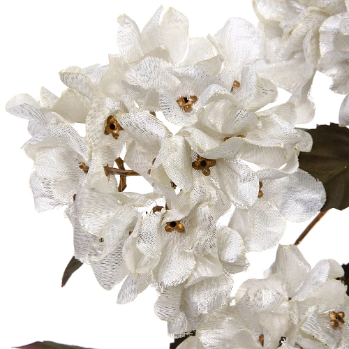 Искусственные цветы FLOWERS GLAMOUR 70см Гортензии 3 цветка белые_9