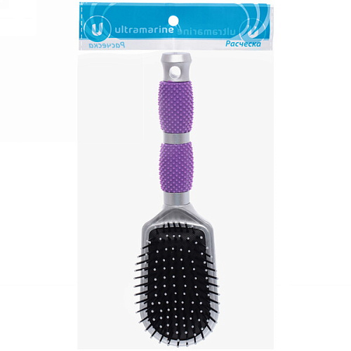 Расческа массажная Lavanda, трапеция, цвет ручки фиолетовый, 23,5см_7