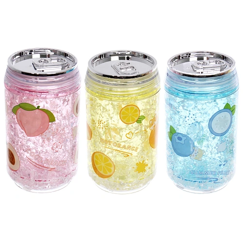 Бутылка питьевая пластиковая 240мл "Фруктовый фреш", микс цветов