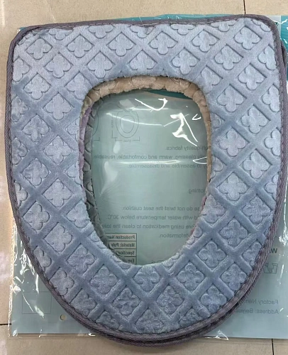 Чехол для сиденья унитаза "Soft"синий