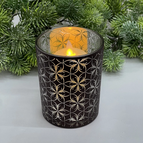 Подсвечник "Фантазия" 10*12,5 см, Черный