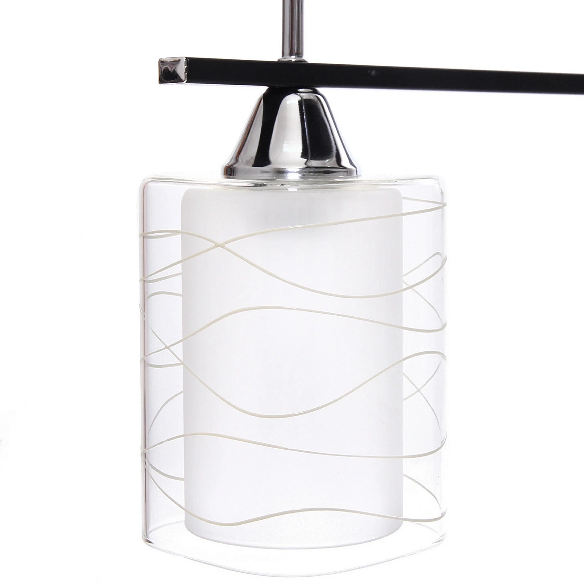 Люстра 4*40Вт Е27 40*38*30см черный хром 3-M126/4A