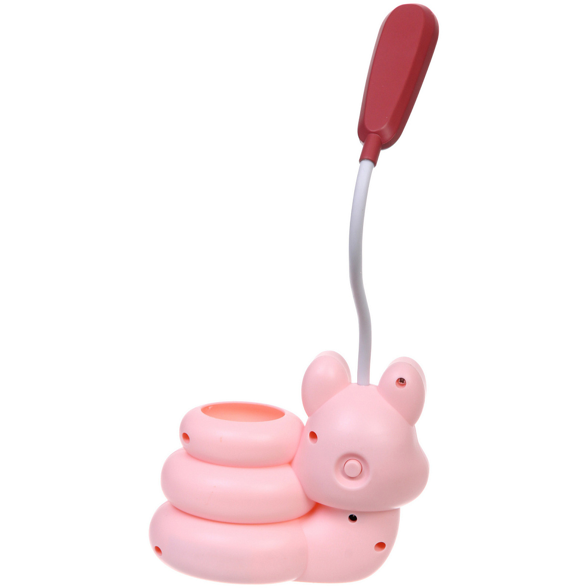 Настольная лампа "Sweet - Улиточка" 30*12*7 см LED с подстаканником, USB 0.6-3W, Розовый