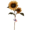Искусственные цветы "FLOWERS GLAMOUR" 63см Подсолнухи 2 цветка золотые