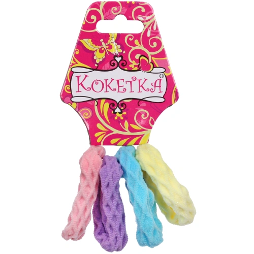 Резинки для волос 4шт "Raili fashion", цвет микс, d-4,5см (подвес Единорог)