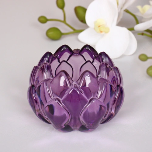 Подсвечник "Топаз" 7,7*5,2 см, Фиолетовый