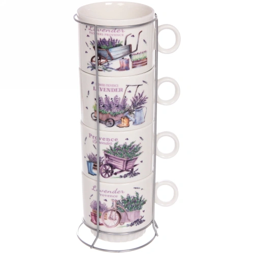 Набор кружек на стойке 280мл "Прованс"