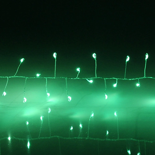 Гирлянда для дома 2,0 м 150 ламп LED  Мишура, IP-40, Зеленый_3