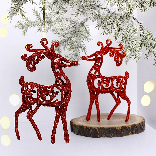 Подвеска "Волшебные рога" 10 см (набор 2 шт), красный