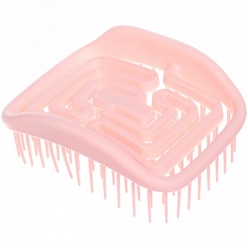 Расческа массажная компактная "Сosmo style", цвет розовый, 9*8,см , в пластиковой коробке