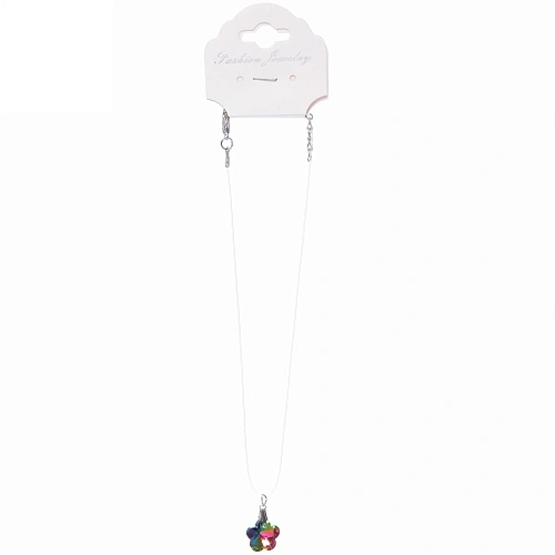 Подвеска на шею на леске Emerald Chameleon - Цветок, микс 5 цветов, d-14мм_5