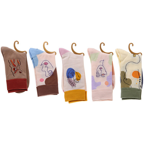 Носки женские ARTE - Леди с рисунком, микс_8