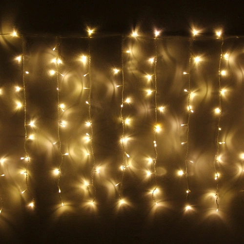 Гирлянда для улицы ЗАНАВЕС Мерцание ш2 в3,0 м 480 ламп LED, прозрачпров, Теплый белый (возможность соединения)_7