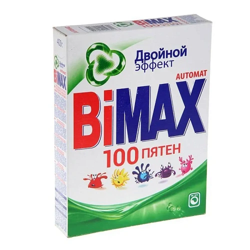 Порошок стиральный BIMAX Компакт 100 пятен  400 гр.т/у