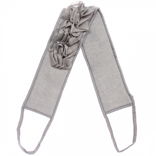 Мочалка для тела "Premium - Sandal", цвет серый,  70*10см