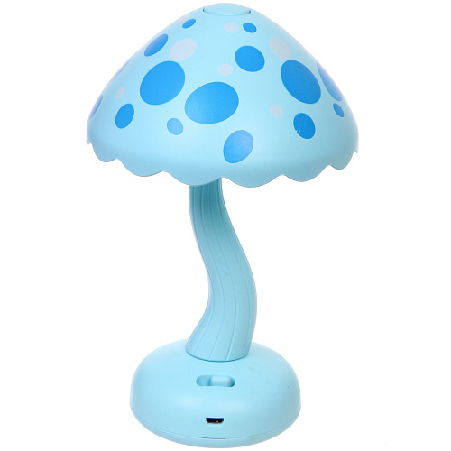 Настольная лампа "Sweet - Гриб" LED 13,2*19,5 см, USB 3w 3.7v, Голубой