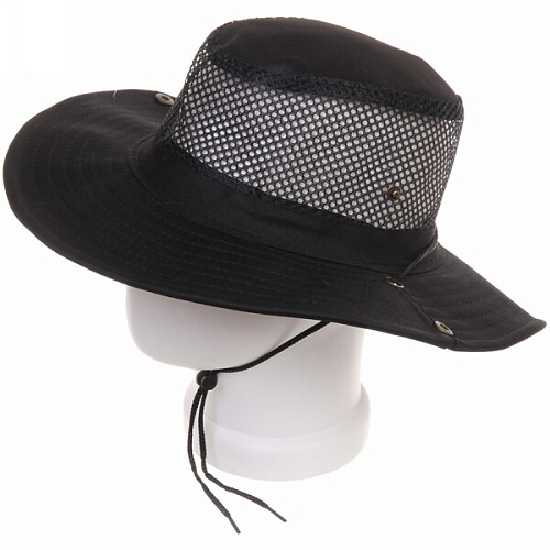 Шляпа мужская с клепками и сеткой Cowboy, микс 6 цветов, 58р, ширина полей 7,5см_20