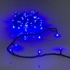 Гирлянда для улицы  7м 80 ламп LED чёрный провод, 8 реж, IP-54, Синий (возможность соединения)