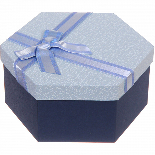 Коробка подарочная "Ванильная нежность" 22*19*10 см, синий