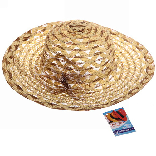 Шляпа женская с широкими полями TiraMiSu- Лорен, микс 4 цвета, р58, ширина полей 9 см_4