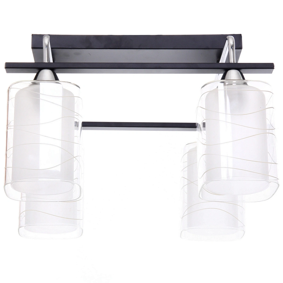 Люстра 4*40Вт Е27 40*38*30см черный хром 3-M126/4A