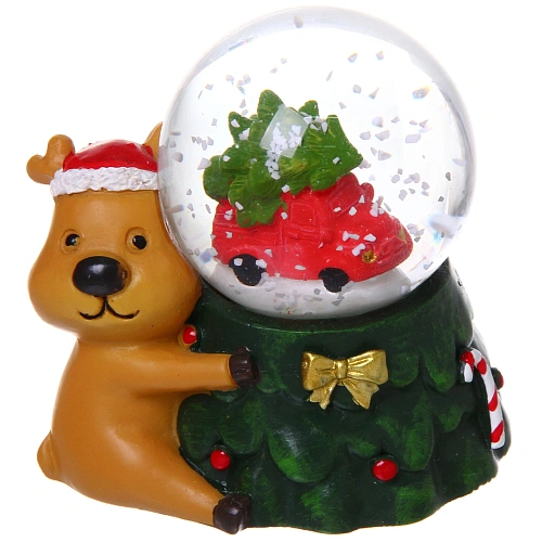 Сувенир новогодний Снежный шар - Сказочный мир d-4,5 см (подст77см), микс_3