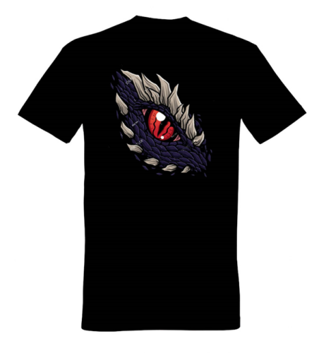 Футболка с принтом "Дракон Моргул",  цвет черный, р-р. 46