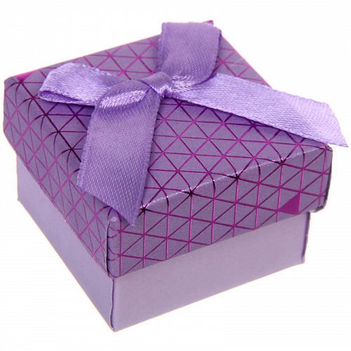 Коробка подарочная "Абстракция" 5*5*3,5 см, Фиолетовый