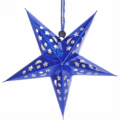 Украшение подвесное "Сияние звезды" 30 см, Синий