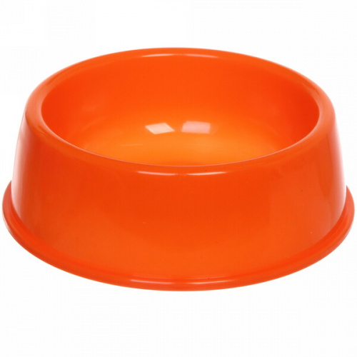 Миска пластиковая "Радуга-Пэт" 15,5*5см цвет оранжевый / 280мл