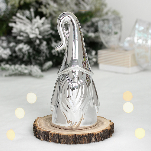 Украшение новогоднее GLOSS "Волшебник" 8.5*7*19 см, Серебро