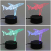 Светильник ночник "3D-Самолёт" на пластиковой подставке, с включателем USB