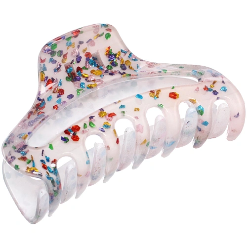 Заколка - краб для волос AKS - VIENTO, микс 6 цветов, трапеция, 9,53,3см _9