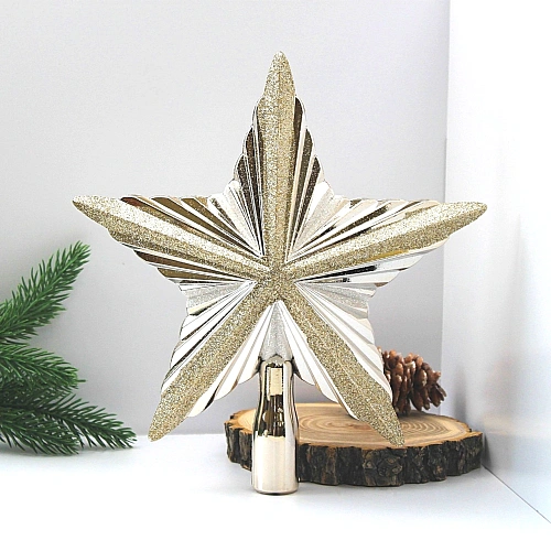Верхушка на ёлку SHINE "Holiday" 20 см,light champagne