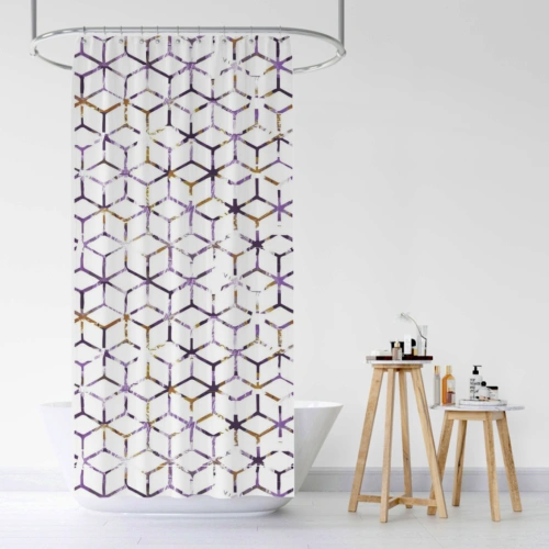 Штора для ванной полиэстер 200*200 "Альма"