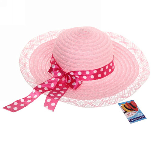 Шляпа женская с широкими полями TiraMiSu- Афина, микс  цветов, р58, ширина полей 10 см_12