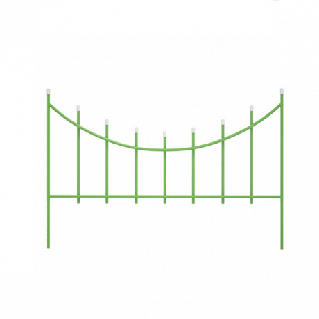 Заборчик садовый "Горизонталь" 60*82*410см (5дет)