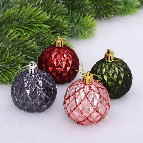 Набор шаров 6см 4 шт микс