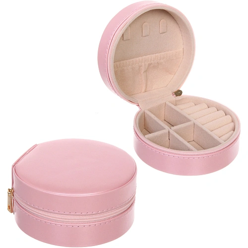 Шкатулка для украшений ЛАУРИЦЦА, цвет пудровая роза, 10105см (коробка)_3