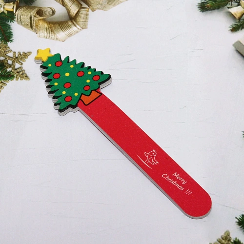 Пилка для ногтей наждачняя в пакете Ультрамарин - Ёлочка, 17,84см_2