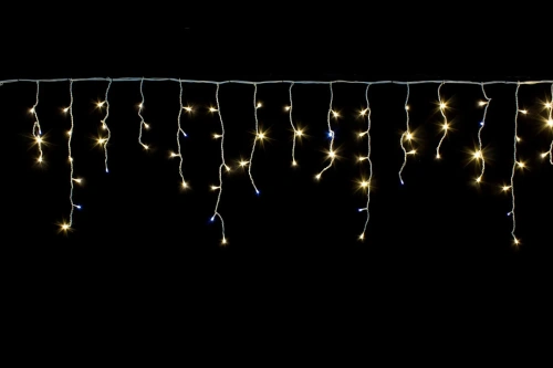 Гирлянда для дома БАХРОМА "Мерцание" ш3м* в0,3/0,5/0,7 см 100 ламп LED, прозрачн.провод,1 реж, IP-20, Белый (возможность соединения)