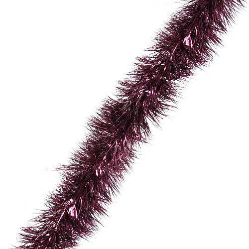 Мишура "Сияющая роскошь" 2 м 10,5 см, Бордовый
