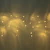 Гирлянда для дома БАХРОМА ш1,5м* в30/50 см 48 ламп LED, прозрачн.пров, 8 реж, IP-20, Теплый белый