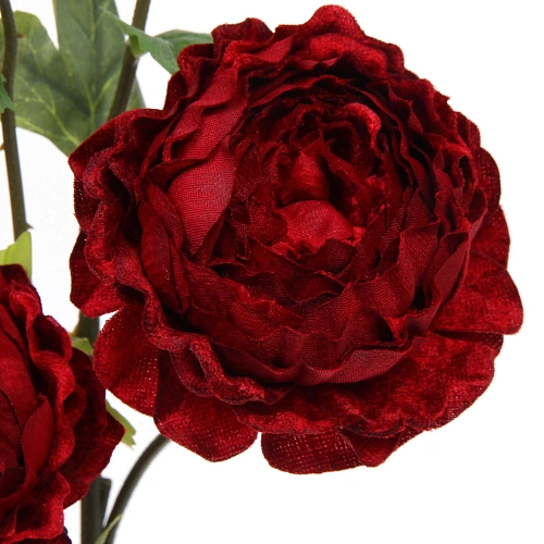 Искусственные цветы FLOWERS MAGIC 63см Пионы 4 цветка красные_8