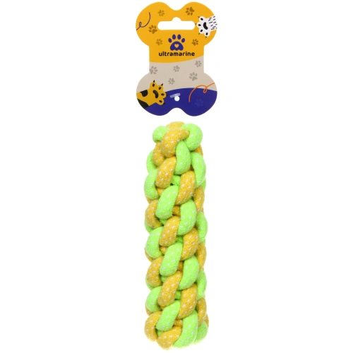 Игрушка - когтеточка для кошек и собак "Кукуруза", цвет желтый, 22см / d-3.5см