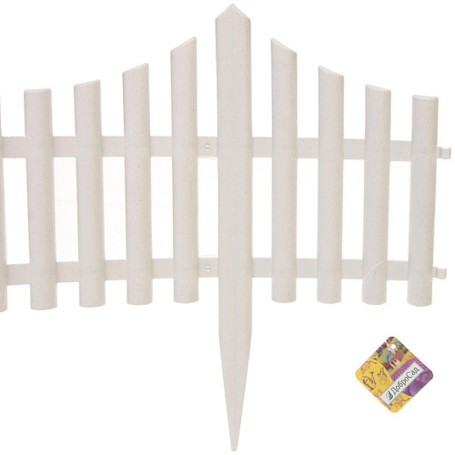 Садовое ограждение Изгородь (1 секция 60,532,5 см), Белый_4