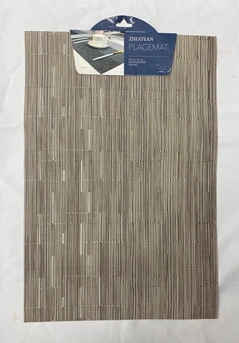 Салфетка на стол 30*45см "Строчка" плетеная, светло-коричневая